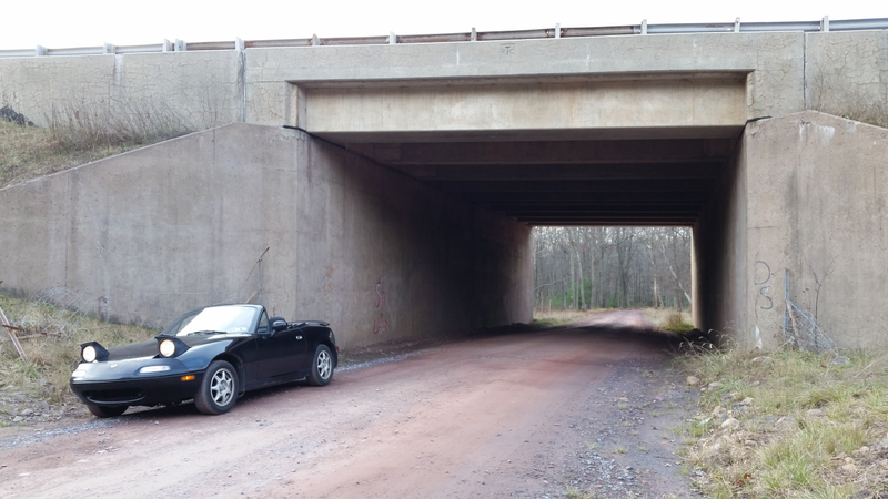 The drive included about 10 miles of gravel roads on the way to a boulder field.